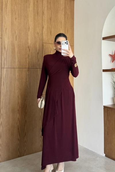 Hande Elbise Bordo