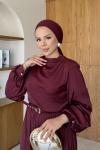 Hüma Elbise Bordo