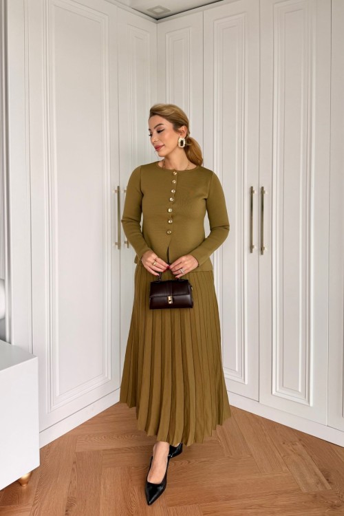 Huri Etekli Takım Yağ Yeşili