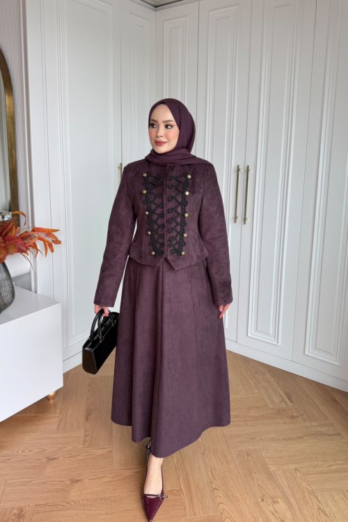 Hüsna Etekli Takım Mürdüm