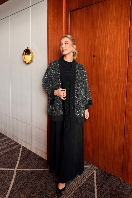 İlayda Pantolonlu Takım Siyah