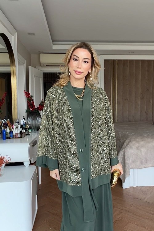 İlayda Pantolonlu Takım Yeşil