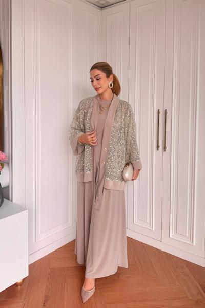 İlayda Pantolonlu Takım Vizon