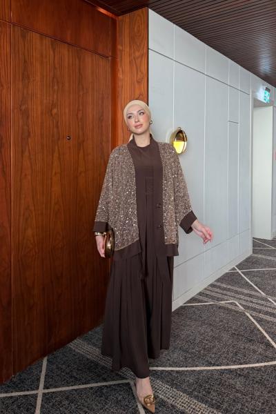 İlayda Pantolonlu Takım Acı Kahve