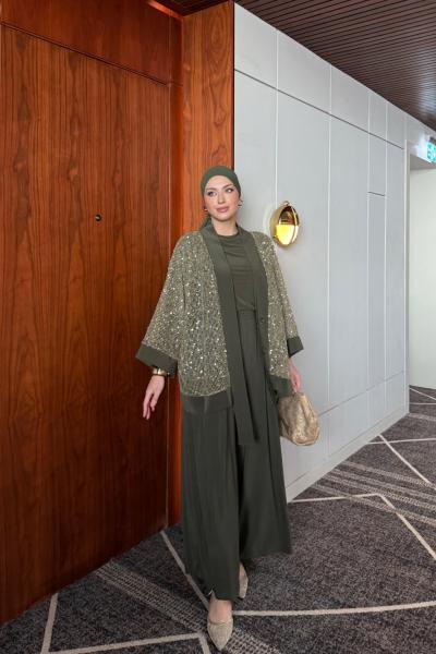 İlayda Pantolonlu Takım Haki