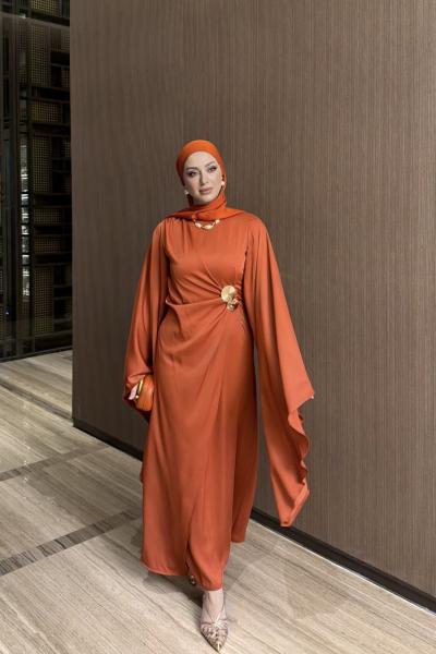 İlkgül Elbise Turuncu