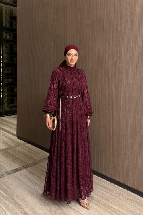 İlknur Elbise Bordo