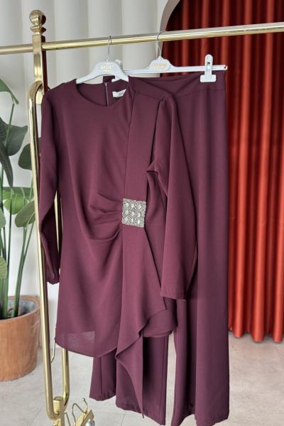 İlknur Takım Bordo