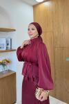 İncila Etek Takım Bordo