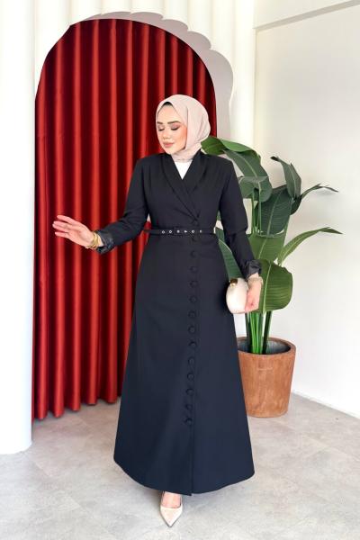 Irmak Elbise Siyah