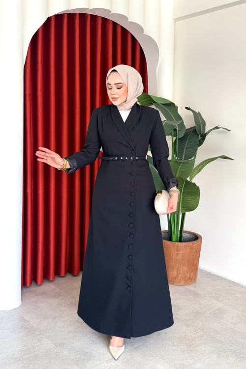 Irmak Elbise Siyah