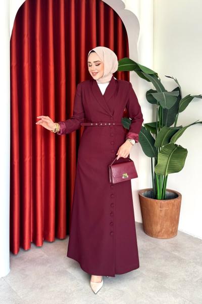 Irmak Elbise Bordo