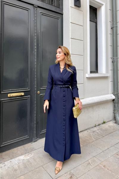 Irmak Elbise Lacivert