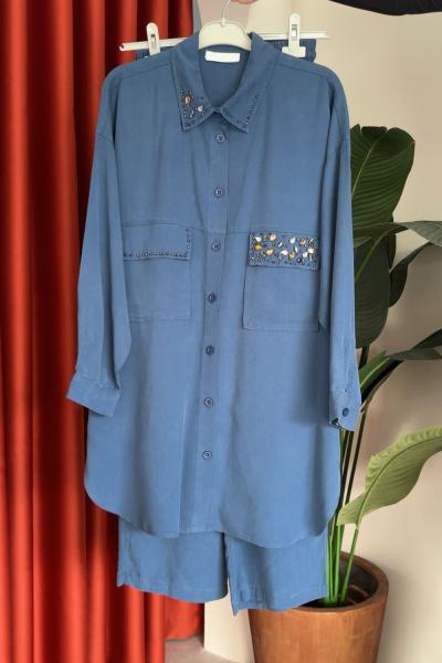 Jale Takım Koyu Mavi