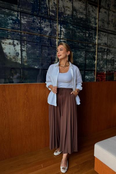 Kayra Pantolon Kahverengi