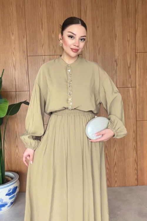 Kıvılcım Etek Takım Haki