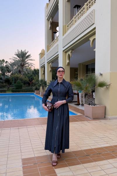 Kübra Elbise Lacivert