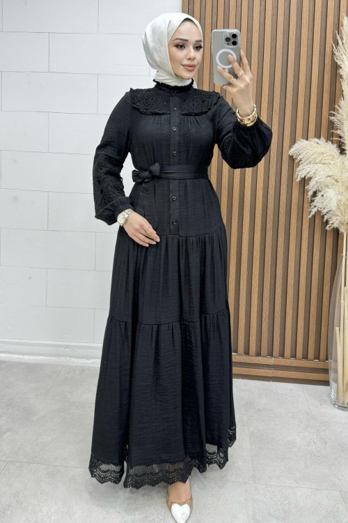Leyla Elbise Siyah