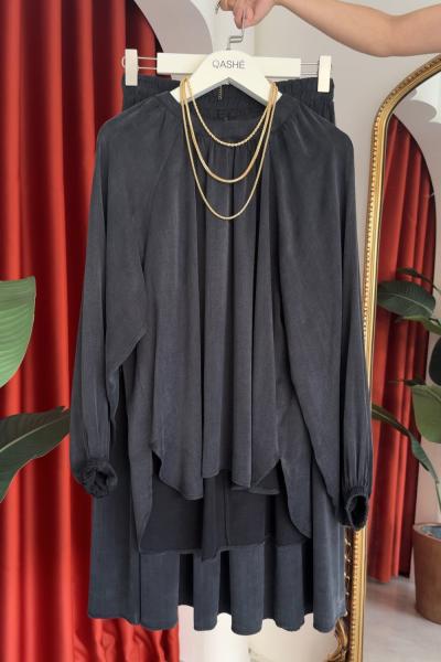 Leyla Etekli Takım Siyah