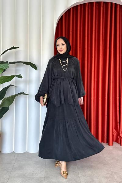 Leyla Etekli Takım Siyah