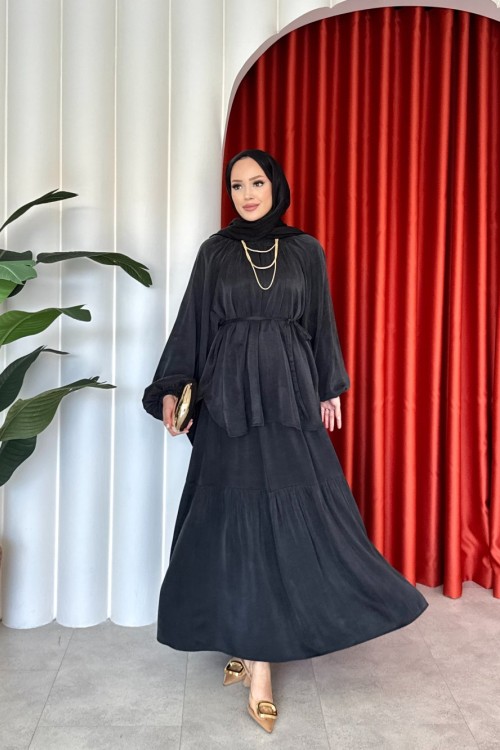 Leyla Etekli Takım Siyah