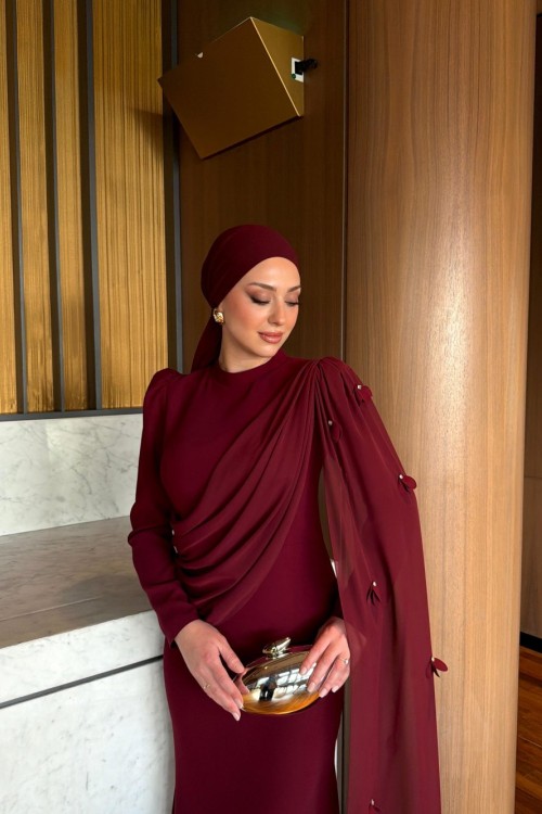 Manolya Abiye Bordo