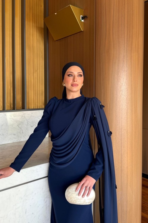 Manolya Abiye Lacivert