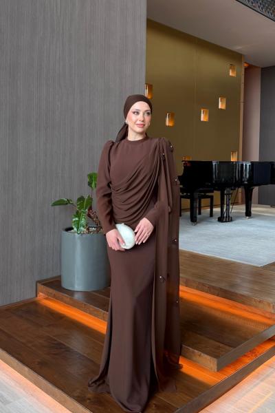 Manolya Abiye Kahverengi