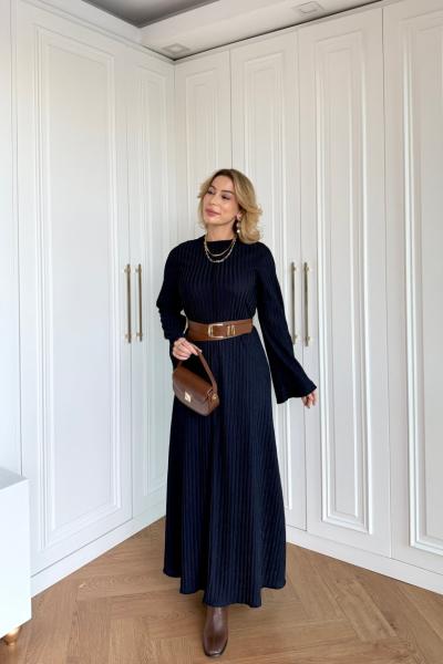 Melek Elbise Lacivert