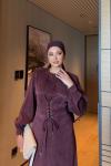 Meral Elbise Bordo