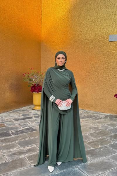 Miray Pantolon Takım Haki