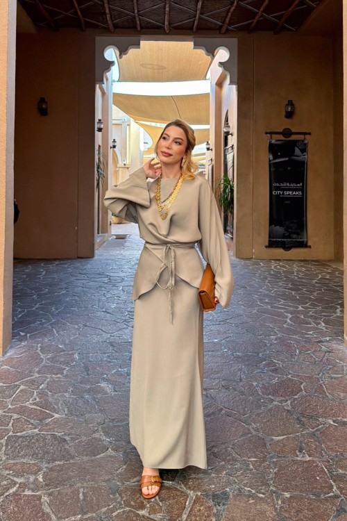 Müge Etek Takım Mint Yeşil