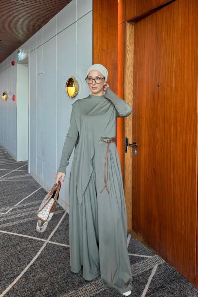 Müjde Pantolonlu Takım Haki