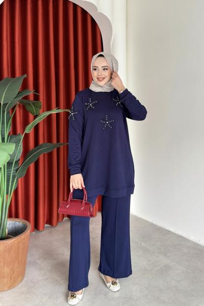 Münevver Takım Lacivert