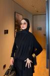 Nagehan Pantolon Takım Siyah