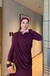 Nahide Elbise Mor