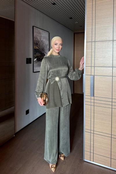 Nehir Pantolonlu Takım Haki