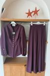 Nesrin Pantolon Takım Bordo