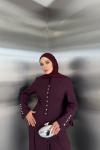 Nesrin Pantolon Takım Bordo