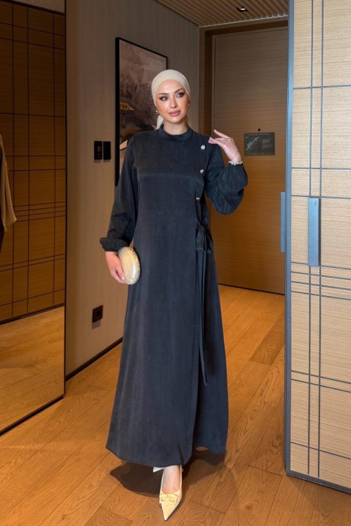 Orkide Elbise Antrasit