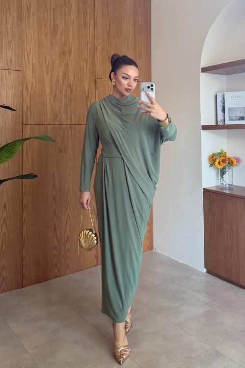 Özge Elbise Mint Yeşili