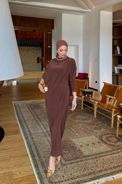 Özge Elbise Acı Kahve