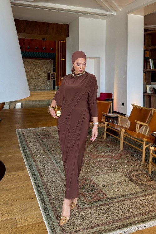 Özge Elbise Acı Kahve