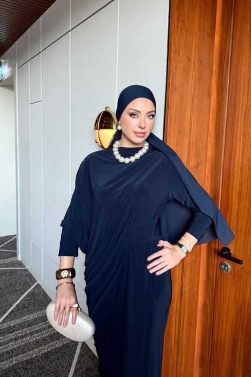 Özge Elbise Lacivert