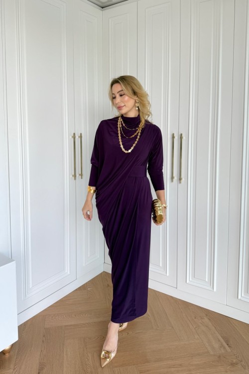 Özge Elbise Mor