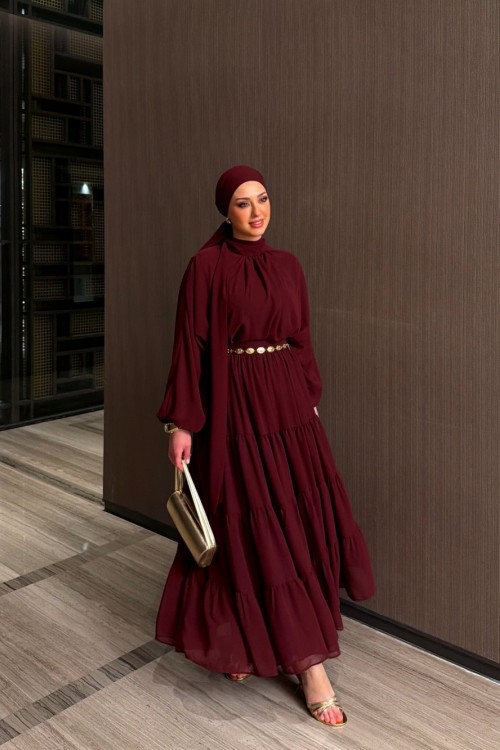 Pervin Etekli Takım Bordo