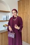 Sebiha Pantolonlu Takım Bordo