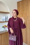 Sebiha Pantolonlu Takım Bordo