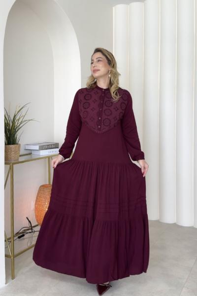 Seher Elbise Bordo