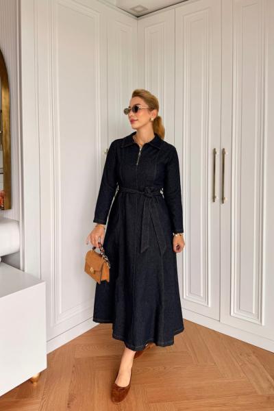 Şenay Elbise Lacivert